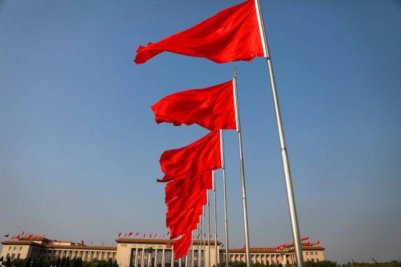 Clausura del XIX Congreso Nacional del Partido Comunista de China (PCCh) en el Gran Palacio del Pueblo (GHOP) en Pekín, China.