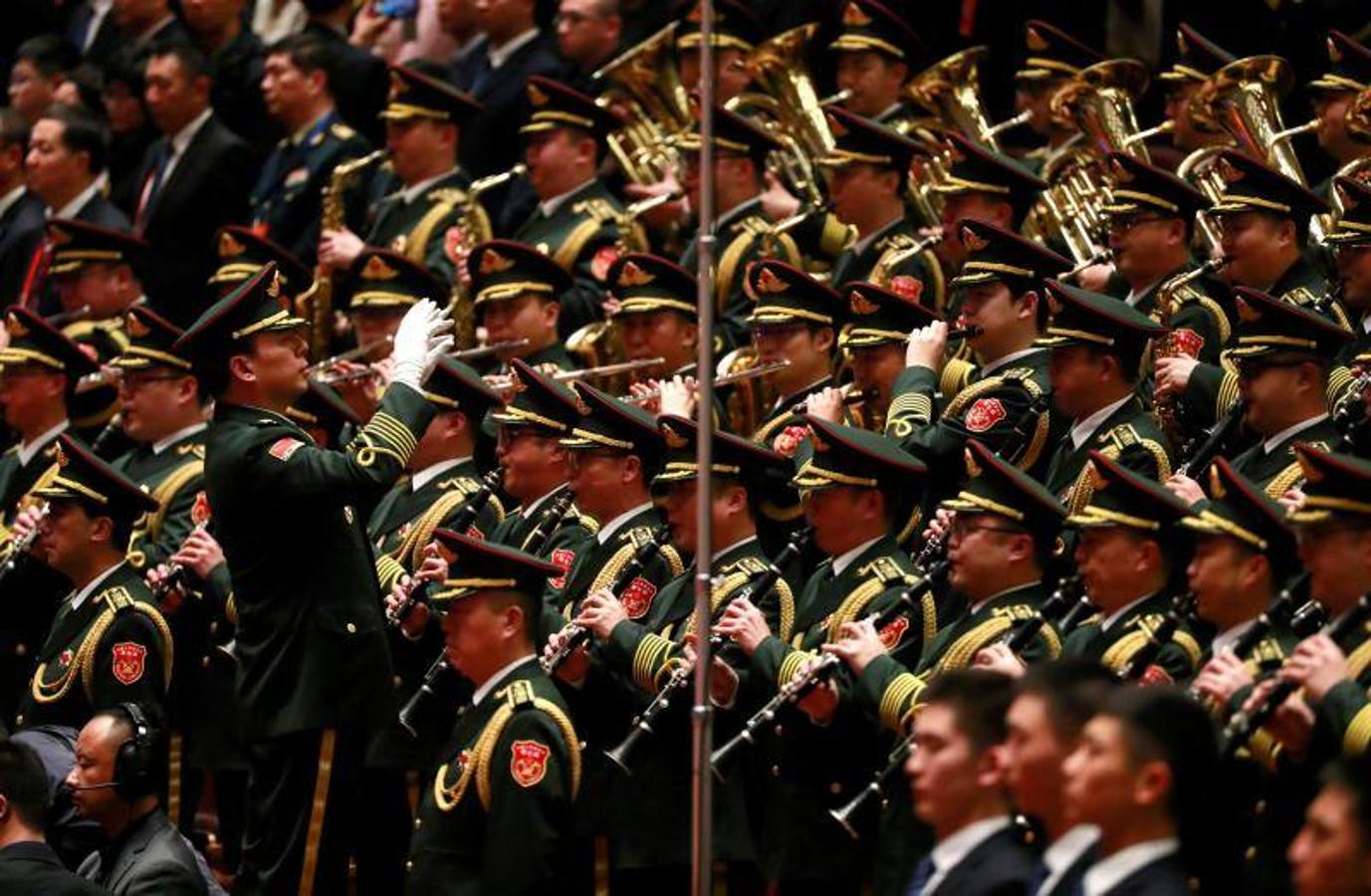 Clausura del XIX Congreso Nacional del Partido Comunista de China (PCCh) en el Gran Palacio del Pueblo (GHOP) en Pekín, China.