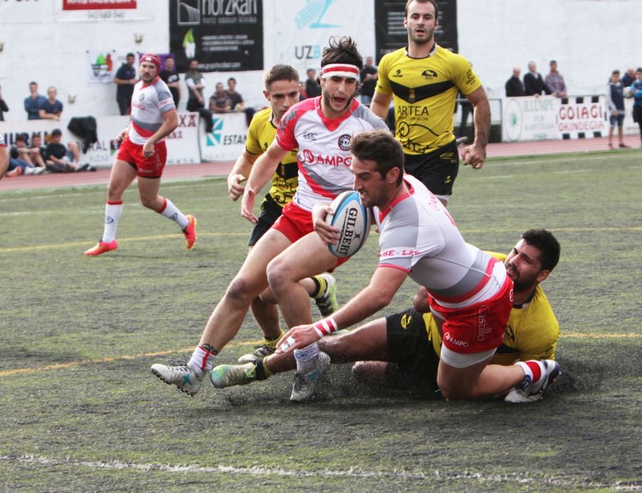 Ampo Ordizia venció 61 a 14 al Getxo Artea, en Altamira, en el primer derbi vasco de la temporada para los ordiziarras.