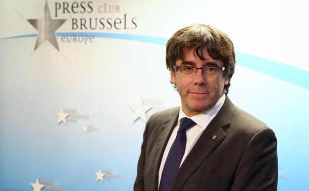 Carles Puigdemont, en Bruselas.