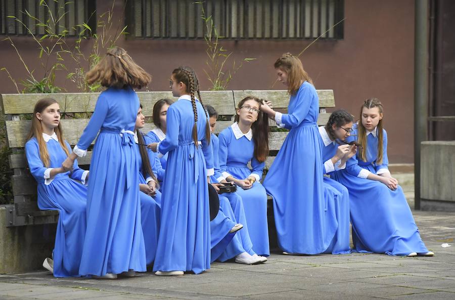 Este ‘concurso de concursos’, en el que han competido las corales ganadoras el año pasado en los mejores certámenes europeos, ha abierto este miércoles el certamen coral de Tolosa