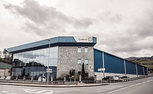 Exterior de la planta que Gamesa posee en Asteasu. 