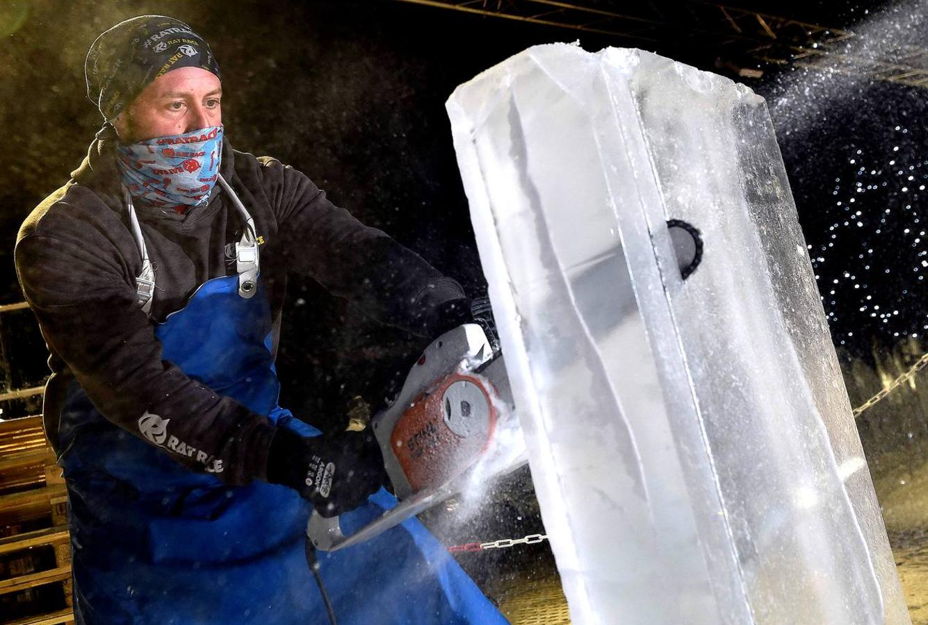 Esculturas de hielo que parecen reales. La exposición 'The Ice Adventure: A Journey Through Frozen Scotland' podrá verse en Edimburgo.