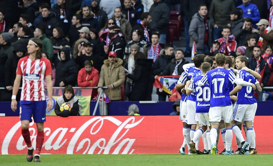 Las mejores imágenes del estreno de la Real Sociedad en el Wanda Metropolitano ante el Atlético de Madrid