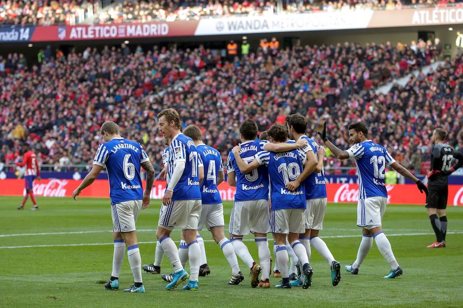 Las mejores imágenes del estreno de la Real Sociedad en el Wanda Metropolitano ante el Atlético de Madrid