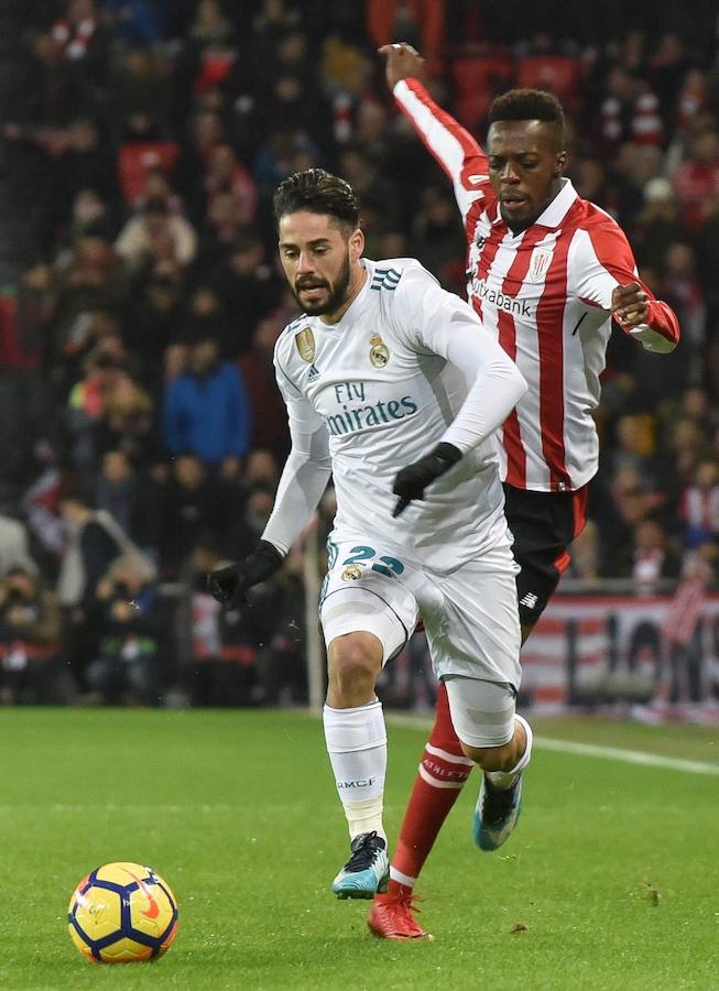 El conjunto blanco no logró pasar del empate en San Mamés en un partido en el que ningún equipo consiguió hacer gol.