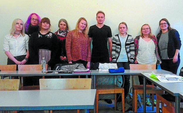Helsinkiko Unibertsitateko ikasleek astean bitan ematen dituzte euskara klaseak.