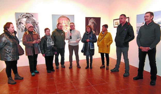 Exposición. La nieve impidió que todos pudiesen asistir. 