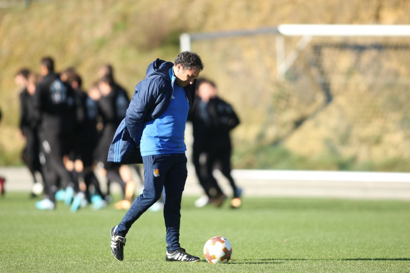 La Real Sociedad ha realizado este miércoles el último entrenamiento antes del partido del jueves ante el Zenit de San Petersburgo.