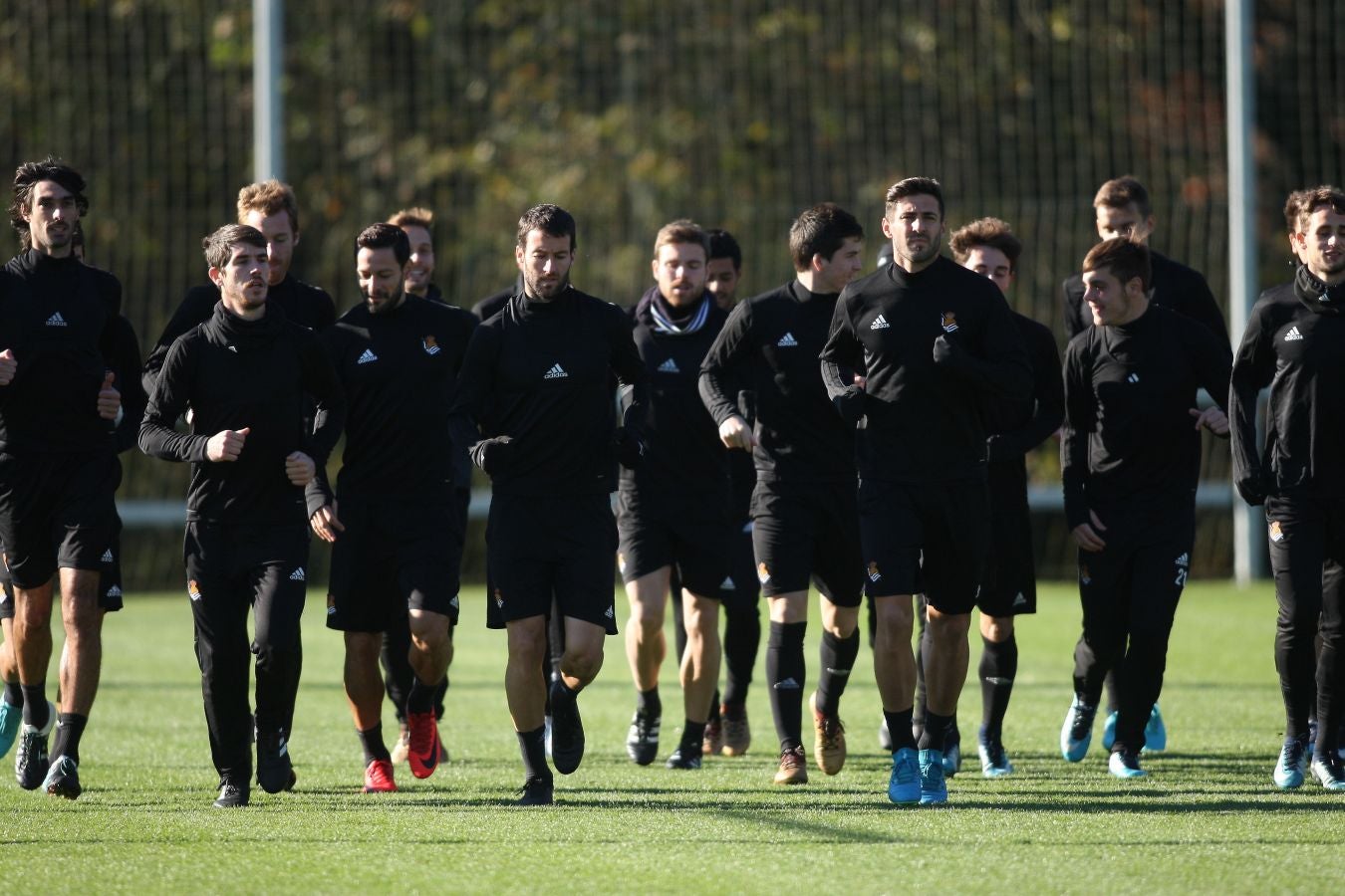 La Real Sociedad ha realizado este miércoles el último entrenamiento antes del partido del jueves ante el Zenit de San Petersburgo.