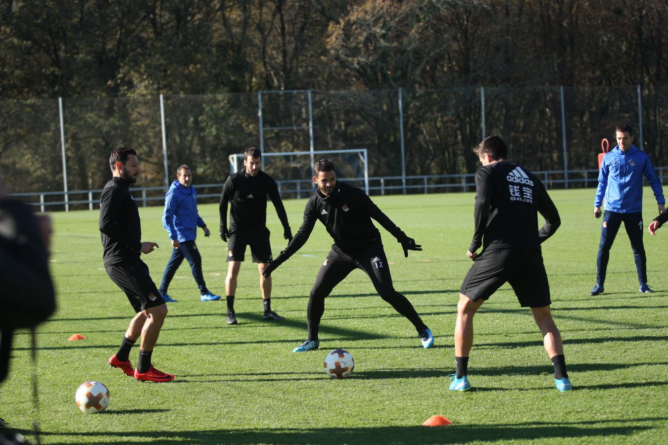 La Real Sociedad ha realizado este miércoles el último entrenamiento antes del partido del jueves ante el Zenit de San Petersburgo.