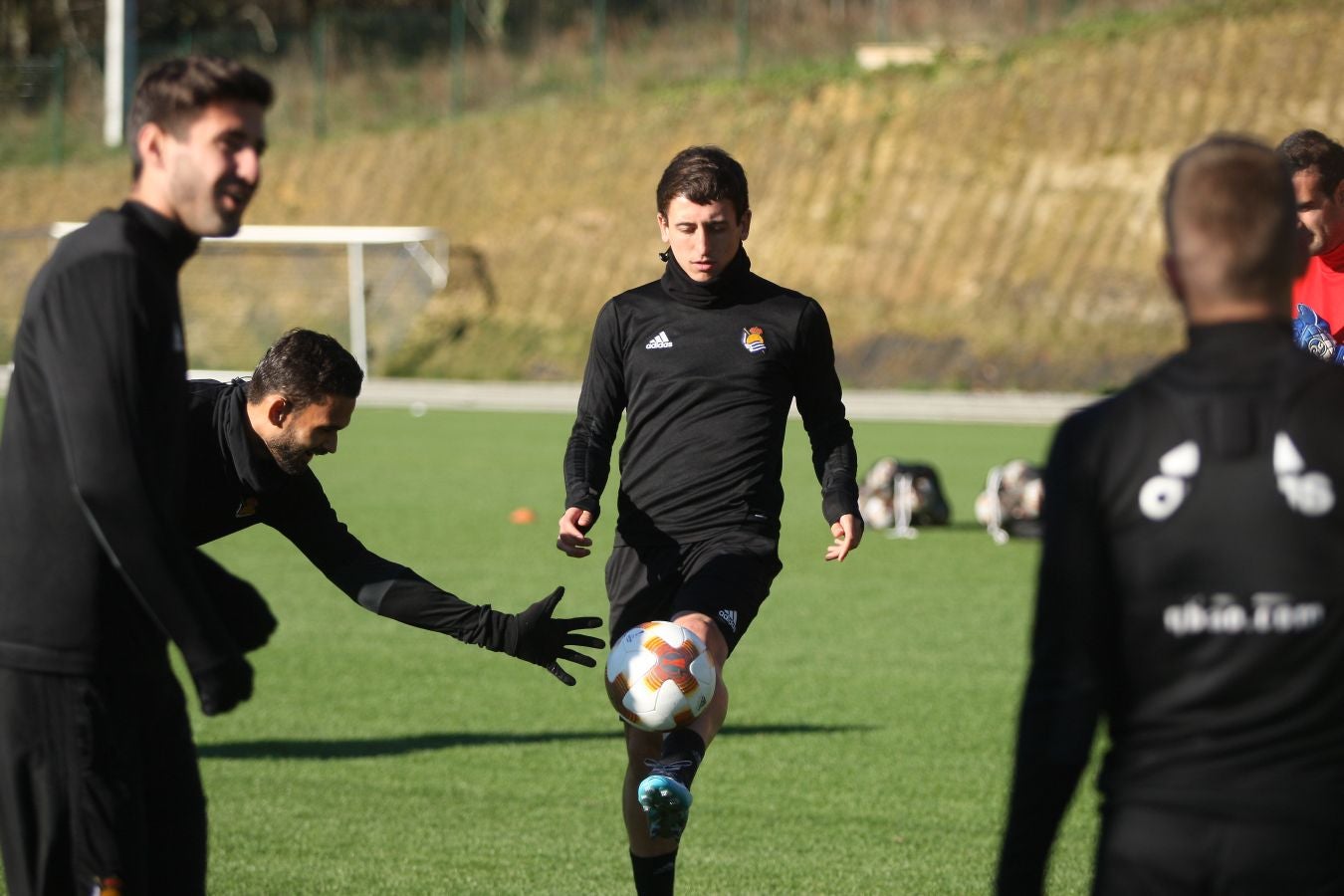 La Real Sociedad ha realizado este miércoles el último entrenamiento antes del partido del jueves ante el Zenit de San Petersburgo.