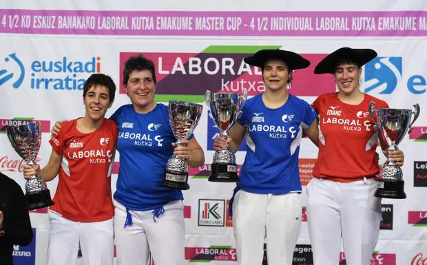 Iriarte, Mendizabal, Arrieta y Etxaniz, las cuatro finalistas de la Emakuma Master Cup.