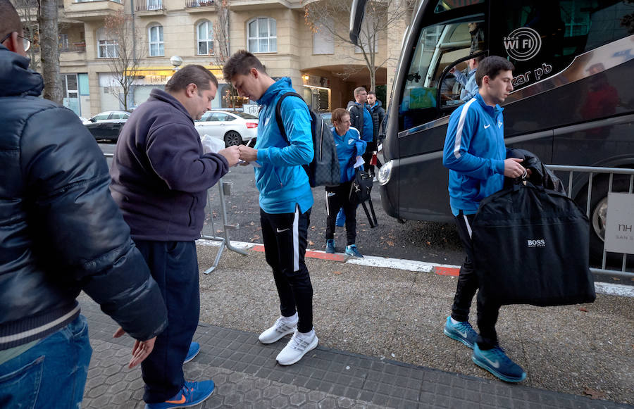 El Zenit entrena en Anoeta