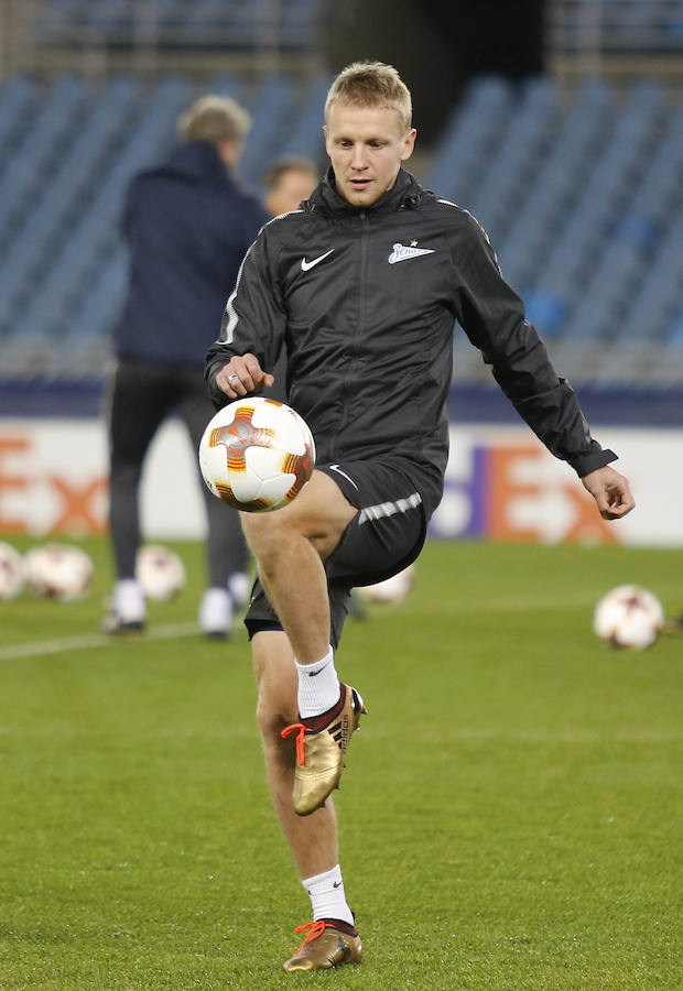 El Zenit entrena en Anoeta