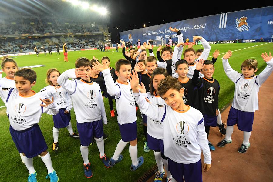 Las mejores imágenes del encuentro de Europa League entre la Real Sociedad y el Zenit en Anoeta