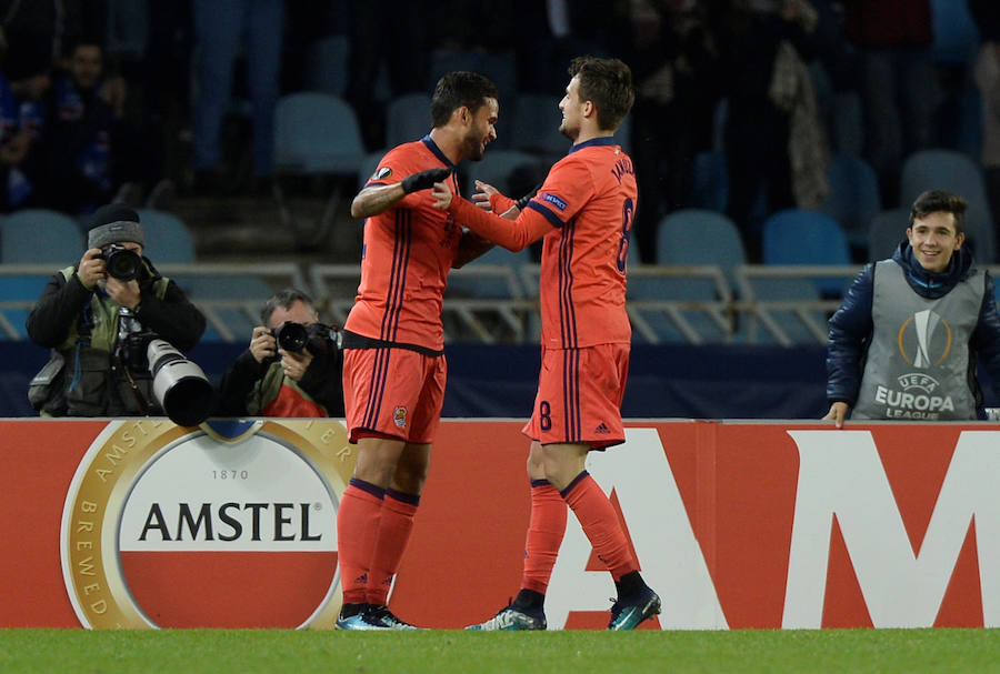 Las mejores imágenes del encuentro de Europa League entre la Real Sociedad y el Zenit en Anoeta