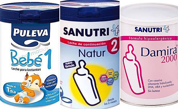 Retiran del mercado 28 lotes de leche infantil de Puleva, Sanutri y Damira tras detectar salmonella en Francia