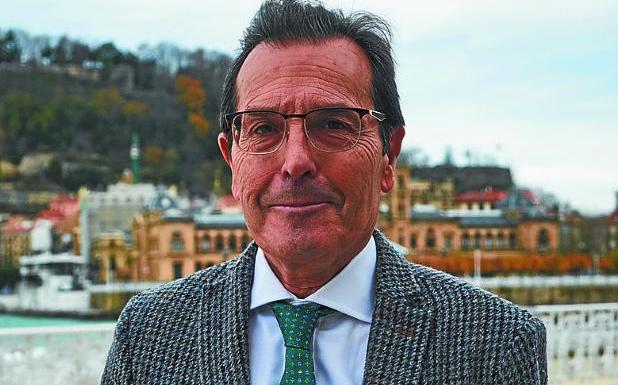 El militar y doctor en Paz, José Miguel Sordo, ayer en Donostia.