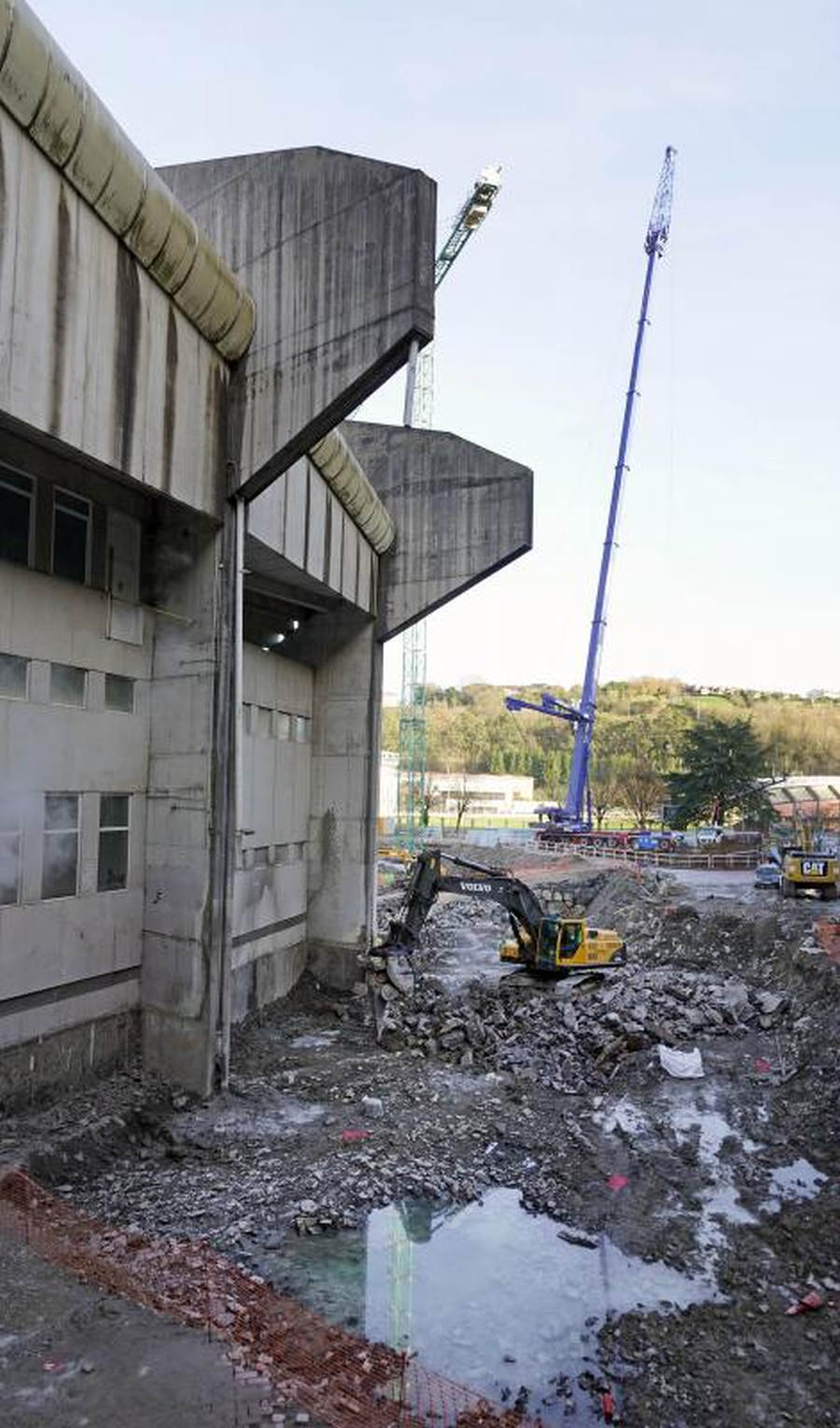 Las obras de Anoeta, a buen ritmo