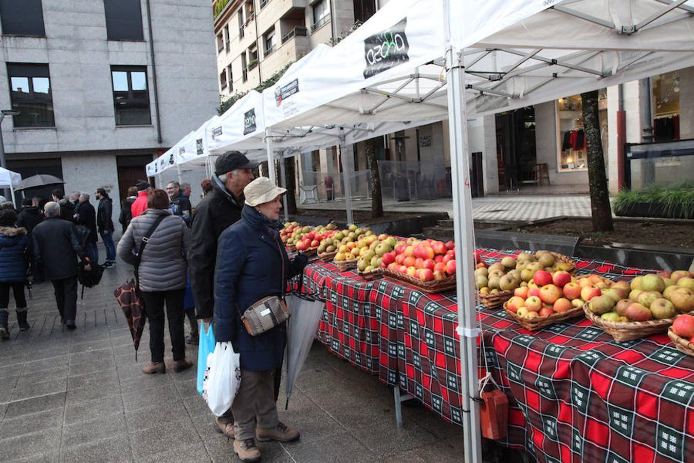 El mercado extraordinario de Navidad sufre los embates de un tiempo muy desapacible