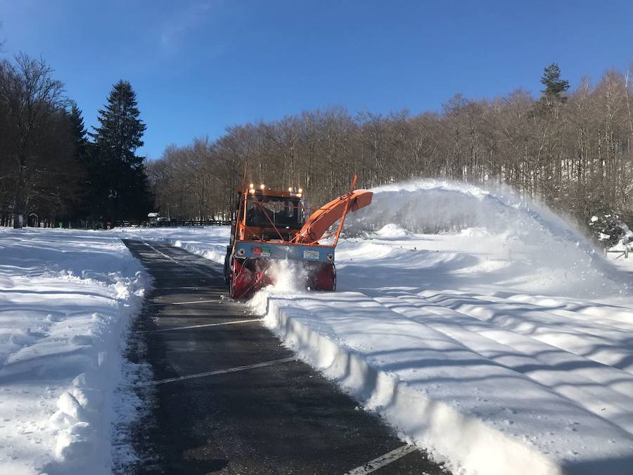 Berastegi ha registrado hoy la temperatura mínima de toda Gipuzkoa con -4,3 grados al igual que Pagoeta. 