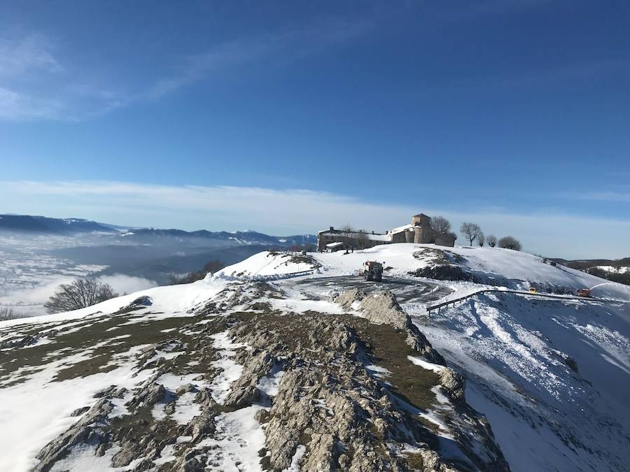 Berastegi ha registrado hoy la temperatura mínima de toda Gipuzkoa con -4,3 grados al igual que Pagoeta. 