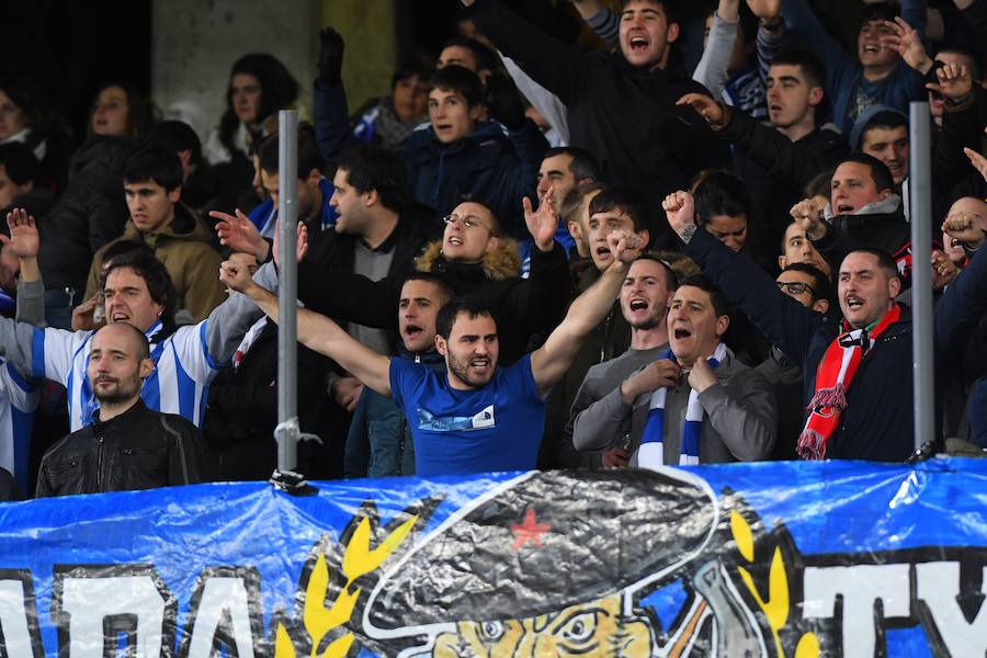 Las mejores imágenes del encuentro entre la Real Sociedad y el F.C. Barcelona en el estadio de Anoeta