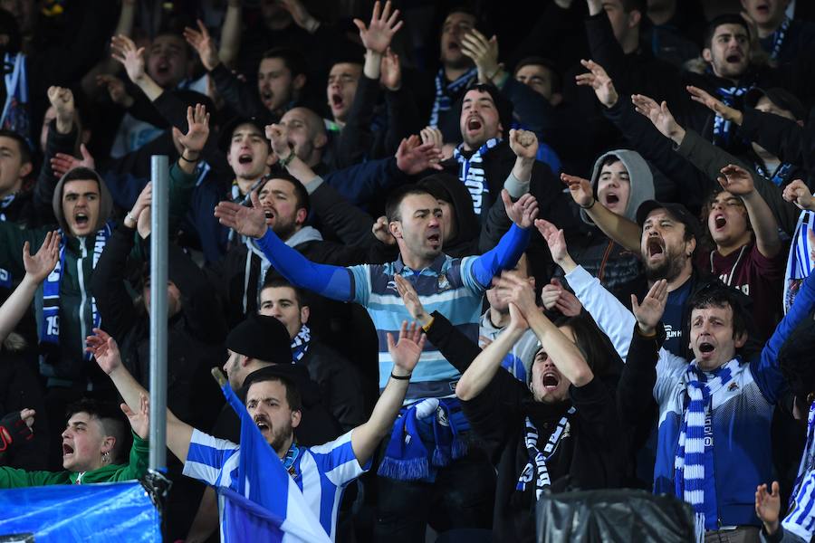 Las mejores imágenes del encuentro entre la Real Sociedad y el F.C. Barcelona en el estadio de Anoeta