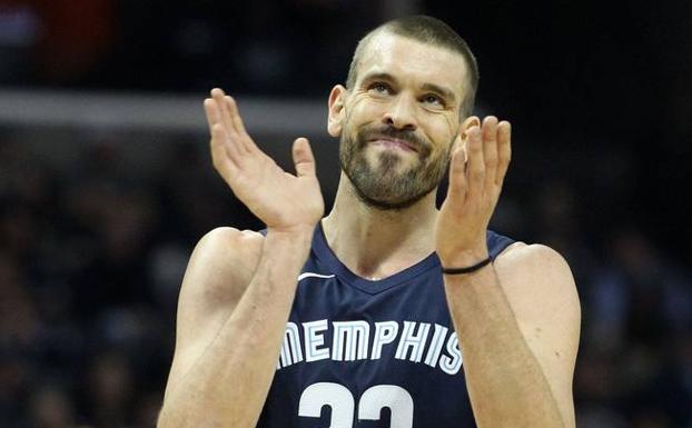 Marc Gasol, durante el partido. 