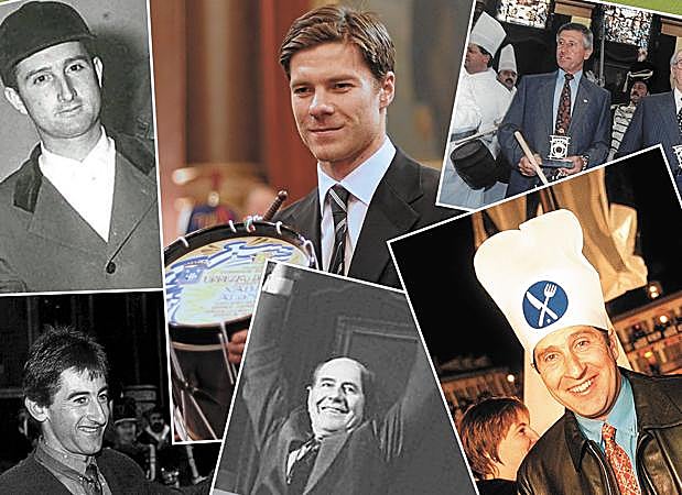 Xabi Alonso recibió el Tambor de Oro en 2011 de manos del entonces alcalde Odón Elorza.