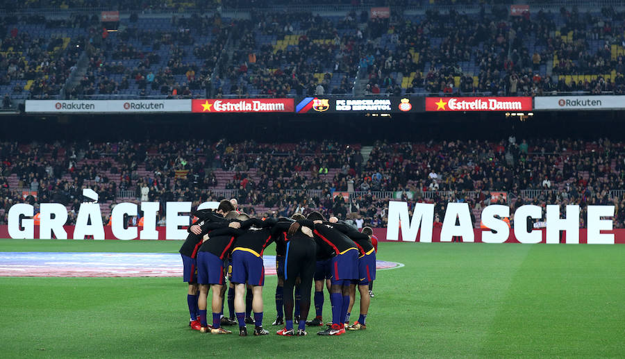 El Barcelona estará en las semifinales de la Copa del Rey tras vencer al Espanyol por 2-0 en el Camp Nou (2-1 global). Los azulgrana se adelantaron con Suárez y Messi puso la sentencia. El partido también estuvo marcado por la despedida a Javier Mascherano y el debut de Philippe Coutinho.