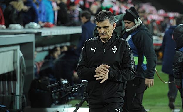 Mendilibar al final del partido