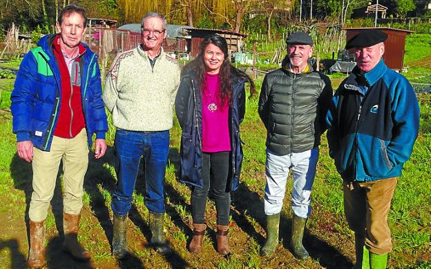 La huerta solidaria. Perfectamente acondicionada por los propios voluntarios, en la zona de Asti.