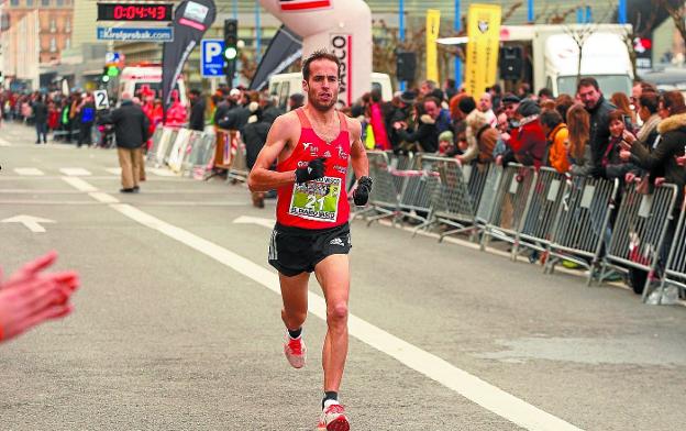 Iván Fernández, en la pasada edición del Cross de la Gimnástica de Ulía.