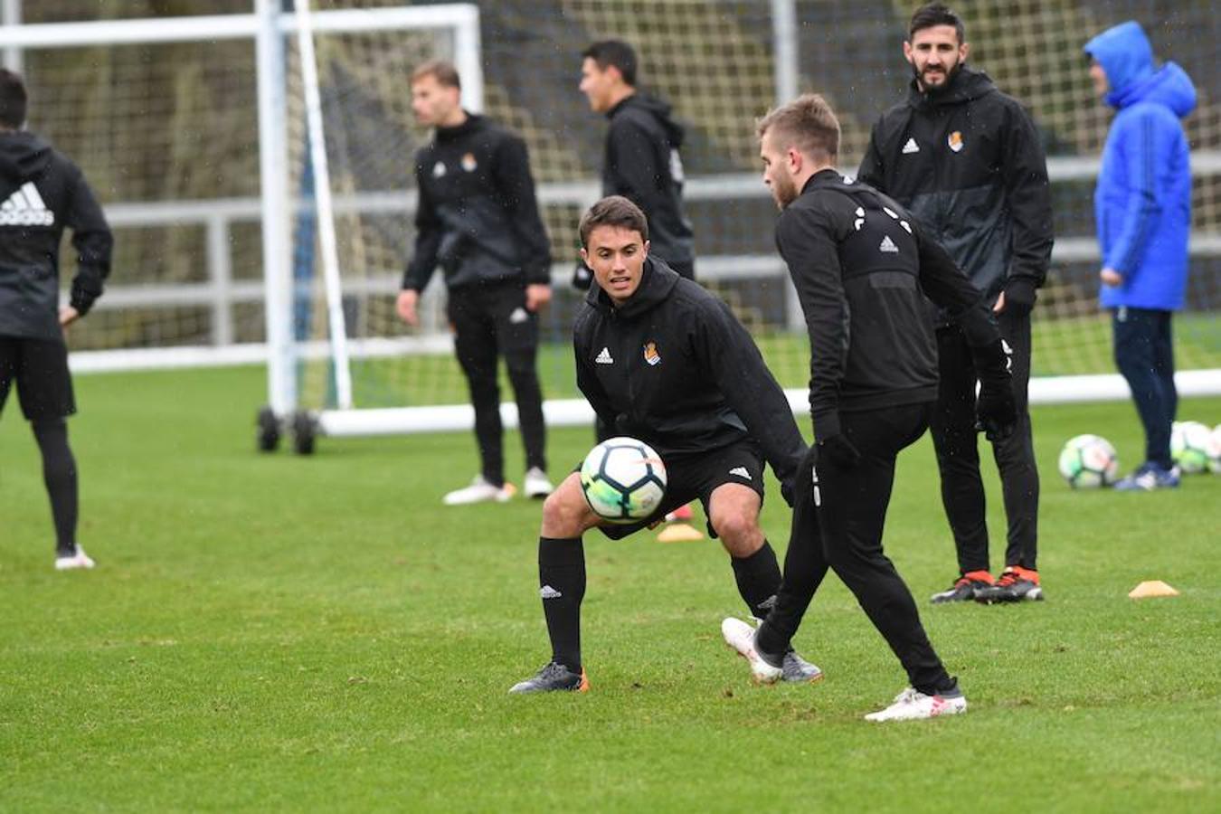 Entrenamiento de la Real Sociedad en Zubieta, en imágenes