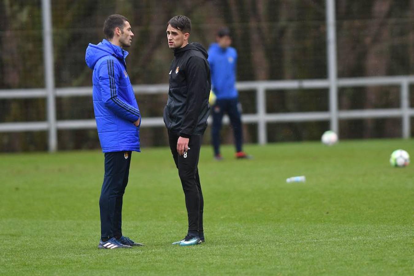 Entrenamiento de la Real Sociedad en Zubieta, en imágenes