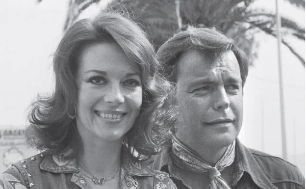 Natalie Wood y Robert Wagner, durante el Festival de Cannes en 1976.