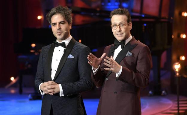 Ernesto Sevilla y Joaquín Reyes, los presentadores de la gala.