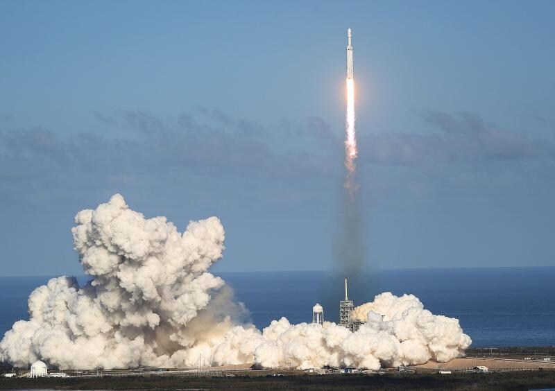 El lanzamiento del Falcon Heavy, en imágenes