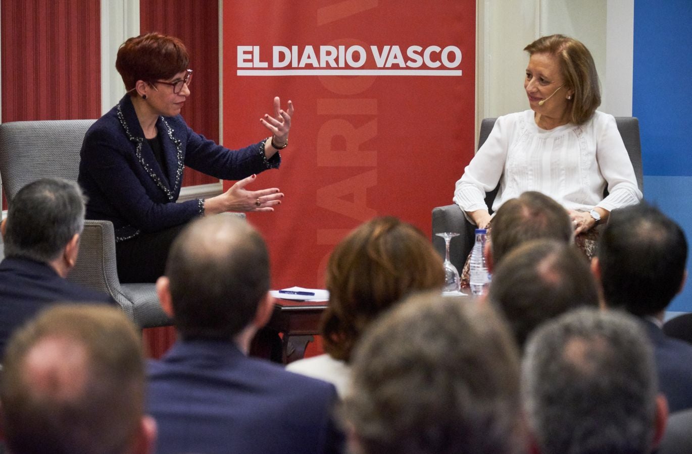 Marisa Poncela, Secretaria de Estado de Comercio, ha disertado sobre el tema 'Internacionalización y apertura de la economía vasca' en un acto organizado por EL DIARIO VASCO y el BBVA en el hotel Londres de Donostia