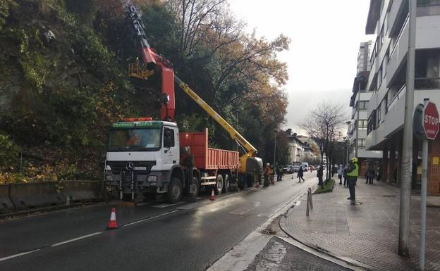 La Avenida de Zarautz sólo tendrá un carril durante los próximos tres meses