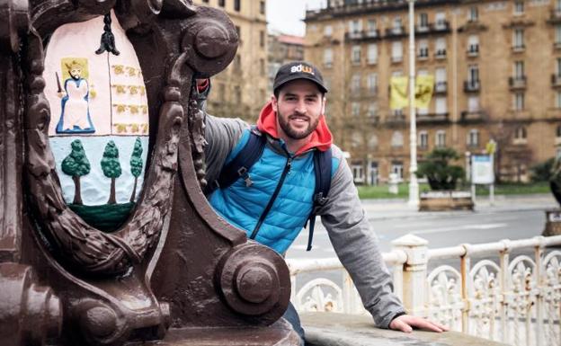 Eguibar, en Donostia, tras su aventura olímpica.