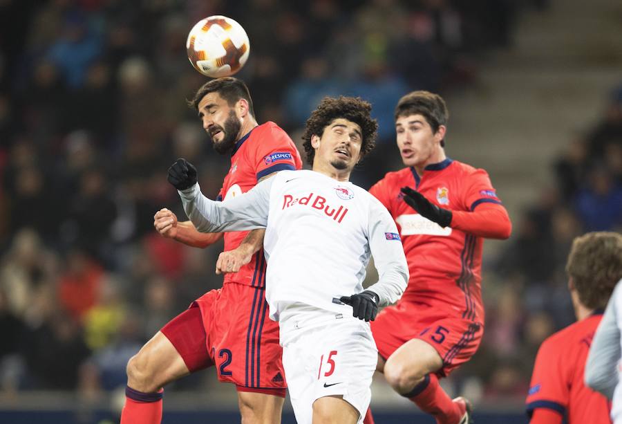 Emoción en el Salzburgo - Real Sociedad con la presencia de casi dos mil aficionados realistas en las gradas