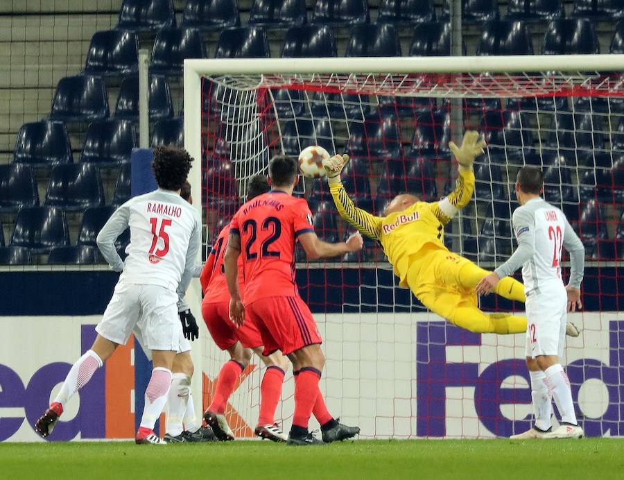 Emoción en el Salzburgo - Real Sociedad con la presencia de casi dos mil aficionados realistas en las gradas