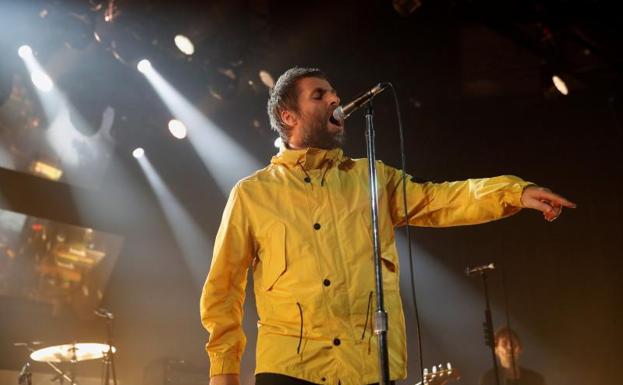El cantante inglés Liam Gallagher, durante su concierto en Madrid.