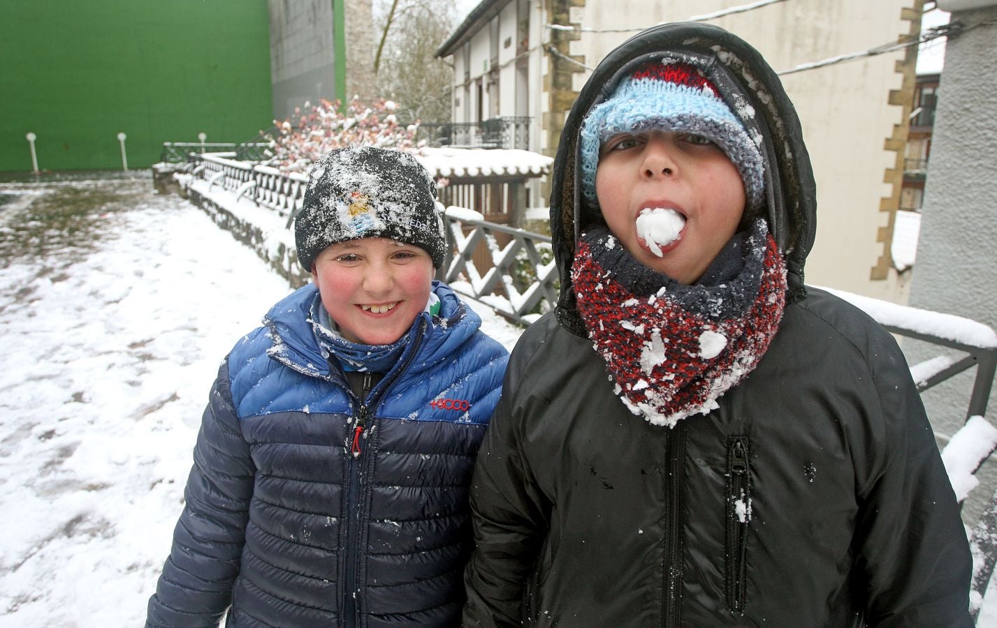 Fotos: Nieve en Lezo