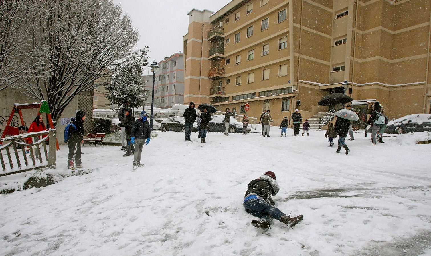 Fotos: Errenteria bajo la nieve