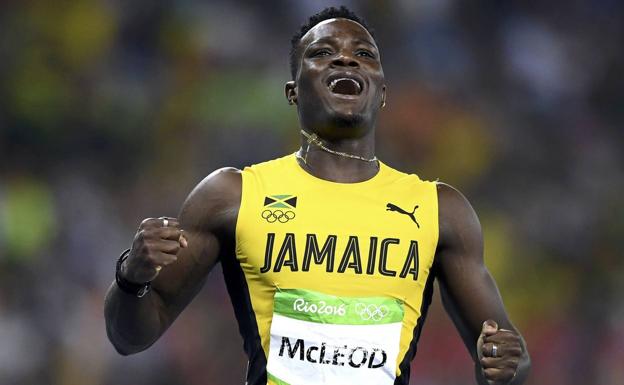 El atleta jamaicano Omar McLeod. 