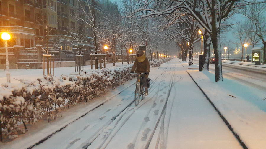 La nieve ha teñido de blanco la ciudad